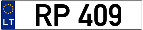 Trailer License Plate